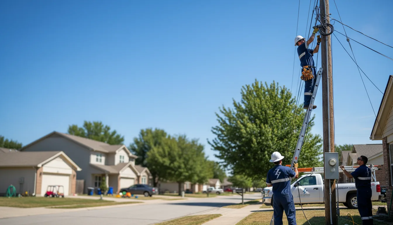 Residential electrician providing installation services in Bethel, DE